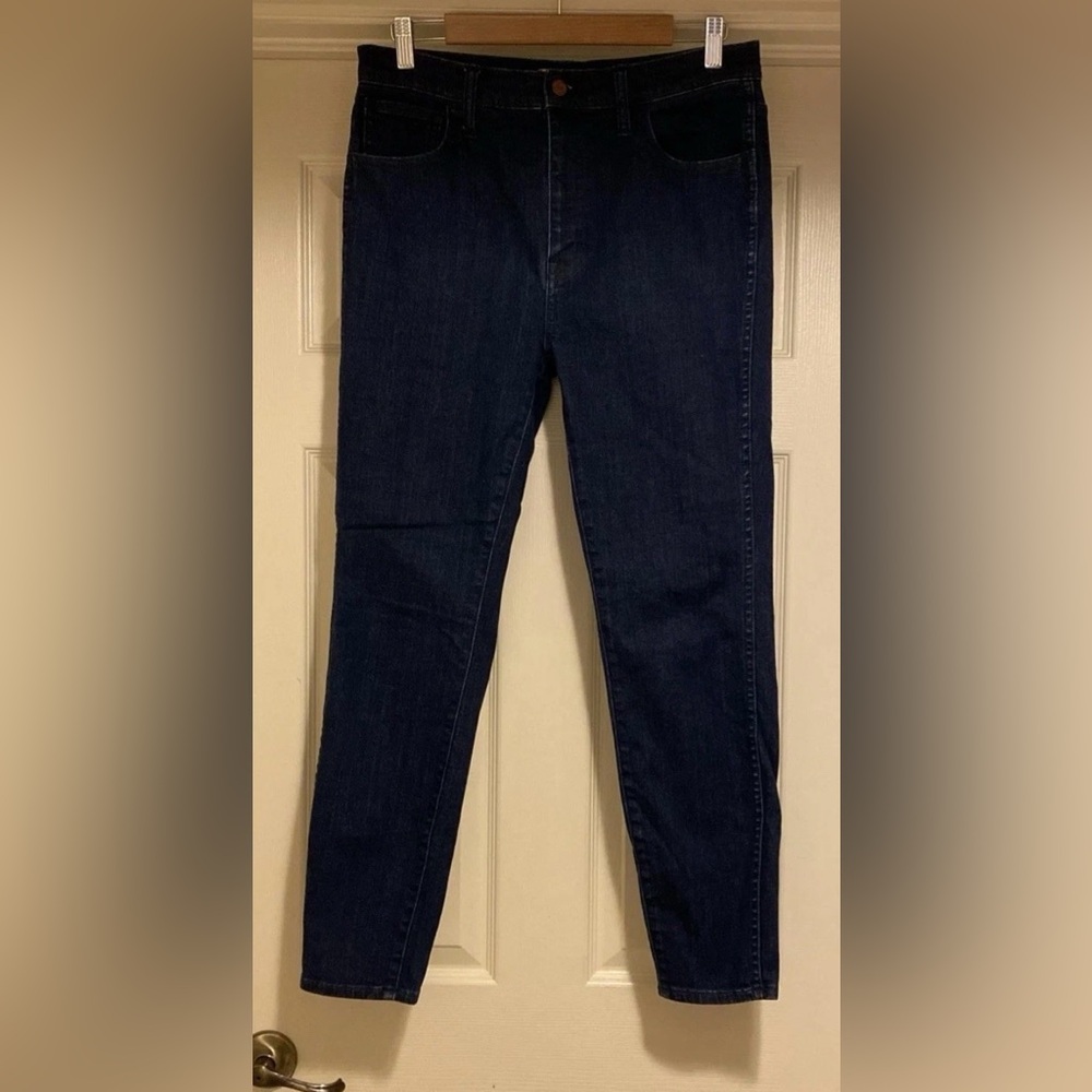 Madewell 10” High Riser Skinny Skinny Dark Blue Wash Denim Jeans